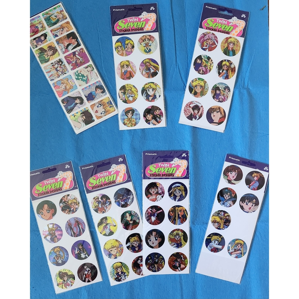 Sailor Moon Vintage 90s Sticker Lot